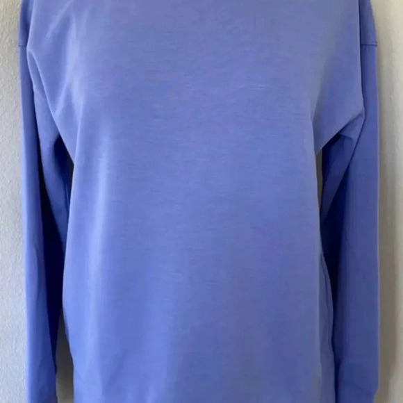 Mondetta Ladies' Scuba Long Sleeve Crewneck Sweatshirt XL Verdigris - Picture 12 of 14